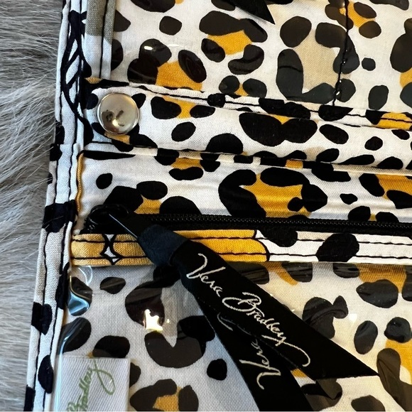 VERA BRADLEY Go Wild Travel Jewelry Case Folio Book Yellow Black White 2013 - Picture 12 of 16